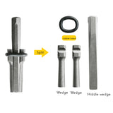 7 Set 5/8Inch Plug Wedges Feather Shims Concrete Rock Stone Splitter Hand Tools 16mm