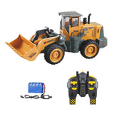 RC Excavator Toy RC Hydraulic Car Construction Vehicle For Kids Rechargeable RC Bulldozer Engineering Vehicle Model Toy Boy Gift