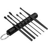 6 Pcs/Set Stainless Steel Spiral Ear Pick Spoon Ear Wax Removal Cleaner Multifunction Portable Ear Pick Ear Care Beauty Tools