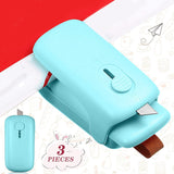 Mini Bag Heat Sealer Machine Portable Heat Sealer and Cutter 2 in 1 Chip Sealer for Plastic Bags Storage Snack Cookies