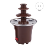 New Mini Chocolate Fountain Three Layers Creative Chocolate Melt With Heating Fondue Machine Diy Melt Waterfall Pot Melting Towe