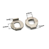 Dropship-1Pair Bike Titanium Alloy Rear Axle Gasket for Brompton Internal Shift Gasket Hub Anti-Drop Gasket Bicycle Accessories