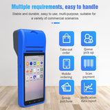 Handheld PDA Smart POS Receipt Terminal Printer Android 8.1 with 5.5 Inch Touchscreen 1D 2D Barcode Scanner Support WiFi/BT/GPS