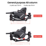 MEROCA Bike Oil Disc Brake MTB Hydraulic Disc Brake Kit Front Rear Bicycle Brake Calipers Clamps with 160mm Rotors for MTB Bike
