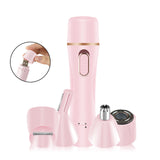 4 In 1 Electric Body Epilator Eyebrow Trimmer Facial Hair Removal for Women Bikini Intimate Area Hair Shaver Razor Painless