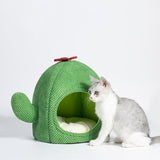 Cat Beds Semi-closed Bed for Cats Sleeping Sofa Bed Cat House Warm Kitten Beds Nest Pets Soft Cushion Nest House Pet Accessories