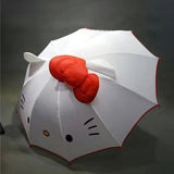 Cute Cartoon Kids Umbrella Animation Creative Long-Handled 3D Ear Modeling Children's Umbrella For Boys Girls 8K Sunshade