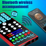 Bluetooth Sound Card Audio External USB Headset Microphone Live Broadcast Sound Card for Mobile Phone Computer PC
