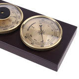 3Pcs/Set Barometer Thermometer Hygrometer with Wooden Frame Base Weather Station
