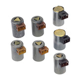 Set of 7 Aluminium Alloy Transmission Soleniod Valve Kit Fit for Audi Auto Car 01M Replacement Spare Parts Accs Easy to Install
