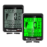 Cycling Dometer 5 Language Stopwatch Watch LED Screen Speedmeter Waterproof  Bicycle Bike Computer Wireless Odometer