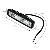 2Pack 16LED 48W LED Work Light Bar IP68 Waterproof Car Headlights Assembly 12-24V Spot Beam Lamps For Truck ATV SUV DRL Off Road