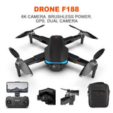 Caldecott F188 GPS Drone 6K HD Camera 5G WIFI Professional Aerial Photography Brushless Foldable Quadcopter RC Distance 1000m
