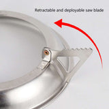 Portable Stainless Steel Backpacking Outdoor Camping Hiking Picnic Wood Stove