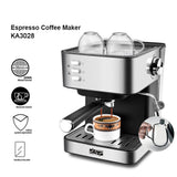 Espresso Machine 15 Bar Milk Frother, Expresso Coffee Machine for Espresso, Latte and Cappuccino, 1.6L Removable Water Tank