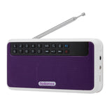Rolton E500 Wireless FM Radio 6W HiFi Stereo Bluetooth Speaker Music Player Digital Radios Flashlight LED Display Mic Record TF