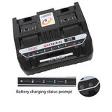 Li-Ion Battery Charger Double Slide Port 4A GAX1418-02 USB GAL1860CV for  18V 14.4V BAT618 BAT614 BAT609 EU Plug