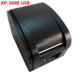 Free Shipping Thermal Label Printer Barcode QR Code Sticker Receipt Bill Print Support 20-80mm Width USB Bluetooth Connection