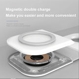 2 in 1 Magnetic Wireless Charger For iPhone 12 Pro Max Desktop Phone Stand Wireless Charger For Airpods Xiaomi Samsung