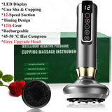Electric Cupping Therapy Set Rechargeable Cupping Gua Sha Massager Anti Cellulite Beauty Health Body Slimming Scraping Massager