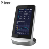 WIFI Air Detector TVOC Gas Quality Monitor CO2 Carbon Dioxide Meter With 4.3 Inch Screen Temperature Humidity Detector Monitor