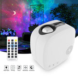 LED Star Galaxy Starry Sky Projector Night Light Rotating Water Waving Atmospher Bedroom Beside Lamp for Home Decor Kids Present