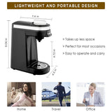 Coffee Machine Portable K-Cup Coffee Maker Capsule Espresso Cafetera Pod Brewer for Single Cup Capsule with 360ml Reservoir
