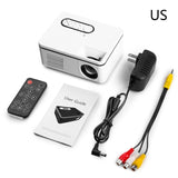 1080P  Mini Projector Home Theater Cinema AV VGA USB Portative Wired