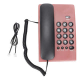 Home Landline Phone Wired Phones Desktop Corded Fixed Phone for Home Office Hotel Telephone Support Pause Mute Redial Function