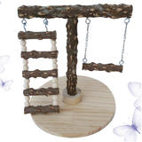 Parrot Swing Pet Bird Play Stand Cage Rocking Chair Parrot Standing Rod Climbed Ladder for Small Pet