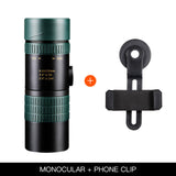 8-24x30 Zoom Monocular Telescope for Smartphone High Quality Powerful Foldable BAK4 Retractable Hunting Optics Handheld Portable