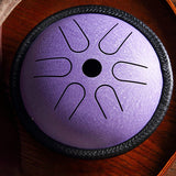 hLURU 5.5 Inch Steel Tongue Drum 6 -Tone with Travel Bag and Mallets, Percussion Instrument, Harmonic Handpan Drum
