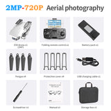 2021 RC Drone Photograp UAV Profesional Quadrocopter E59 with 4K Camera Fixed-Height Folding Unmanned Aerial Vehicle Quadcopter