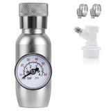 Keg Charger Dispenser, Mini 0-60 PSI CO2 Regulator Keg Kit, Portable Beer Keg Regulator