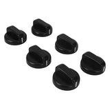 24 PCS Kitchen Black Plastic Gas Stove Cooker Control Knobs