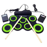 hOT SALE Folding Hand Roll Up Thicken Silicone Kids Electronic Drum Percussion Instrument Music Equipment Accessories Attachment