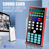 Bluetooth Sound Card Audio External USB Headset Microphone Live Broadcast Sound Card for Mobile Phone Computer PC