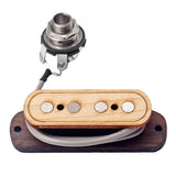 4 String Cigar Box Guitar Pickup 6.35mm Input Maple Wood Guitar Pickup