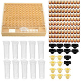 Pet Supplies Beekeeping Tool Kit Apiculture Helper Tools Practical 100 Cell Cups Catcher Cage Durable Queen Rearing System