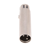 2pcs Microphone Connector 3-Pin XLR Male To Female Socket Audio Microphone Extension Adapter Connectors