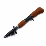 Telescopic Portable Carbon Fiber Fishing Rod Travel Sea Rock Spinning Fishing Pole 1.6M