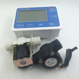 YF-S201 G1/2" Water Flow Controller system set LCD Display + Solenoid Valve Gauge + Flow Sensor Meter Counter Indicator reader