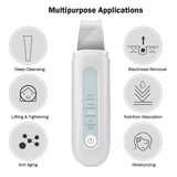 Facial Cleaning Ultrasonic Skin Scrubber Cavitation Peeling  Deep Clean Ultrasonic Exfoliating Spa Scraper to Remove Blackheads