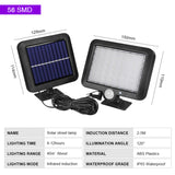 LED Solar Powered Wall Light Outdoor Waterproof PIR Motion Sensor Lighting Park Courtyard Fence Street Garden Decoration Lamp