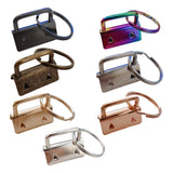 1 Inch Key Fob Hardware Tail Clips Set of 100 with Ring Metal Iron Clip Weaving Belt Accessory for DIY Belts Bag Suitcase Suppli