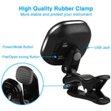 Cherub WST-670 Rechargeable Guitar Tuner Clip on Tuner LCD for Chromatic Tuning Guitar Violin Ukulele Guitar Accessories