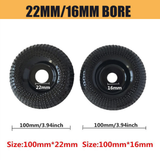 4'' Grinder Wheel Disc Wood Shaping Wheel Wood Grinding Disk for Angle Grinders with 16mm/0.63in Arbor