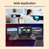 15/13.3/11.9 inch Portable Dual-screen Monitor for 15-17 inch Laptop Expansion Screen 1920*1080 Resolution Easy Installation