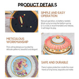Luminous Carousel Music Box Colorful Light Merry-go-round Wind-up Musical Rotating Horse Christmas Gift Girlfriend Kids  Wife