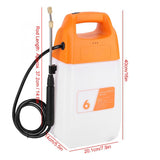 Watering Sprayer 6L Portable Garden Electric Watering Can Flower Press Gardening Sprayer Irrigation Can Tool